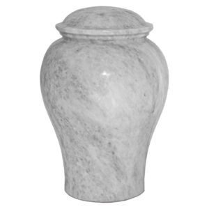 Corinthian White Stone Urn