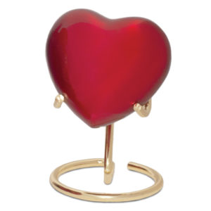 Ruby Heart on a stand