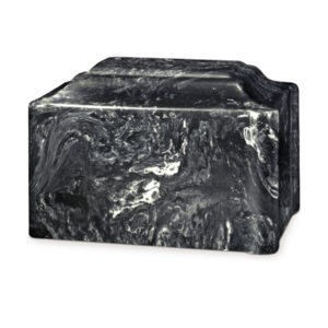 Summit Black and White Cultured Marble Urn