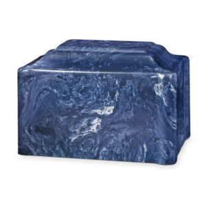 Summit Blue and White Cultured Marbled Urn