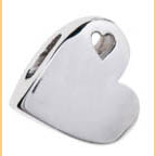 Sterling Silver Sideways Heart Pendant