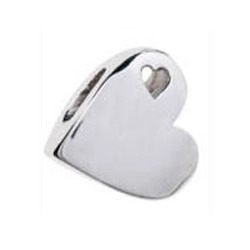 Sterling Silver Sideways Heart Pendant Keepsake