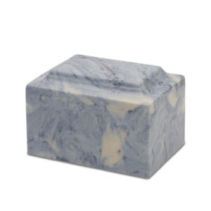 Cultured Marble Urn – Ocean Blue
