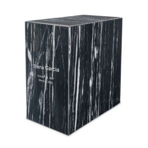 Nero Marquina Marble Niche Urn